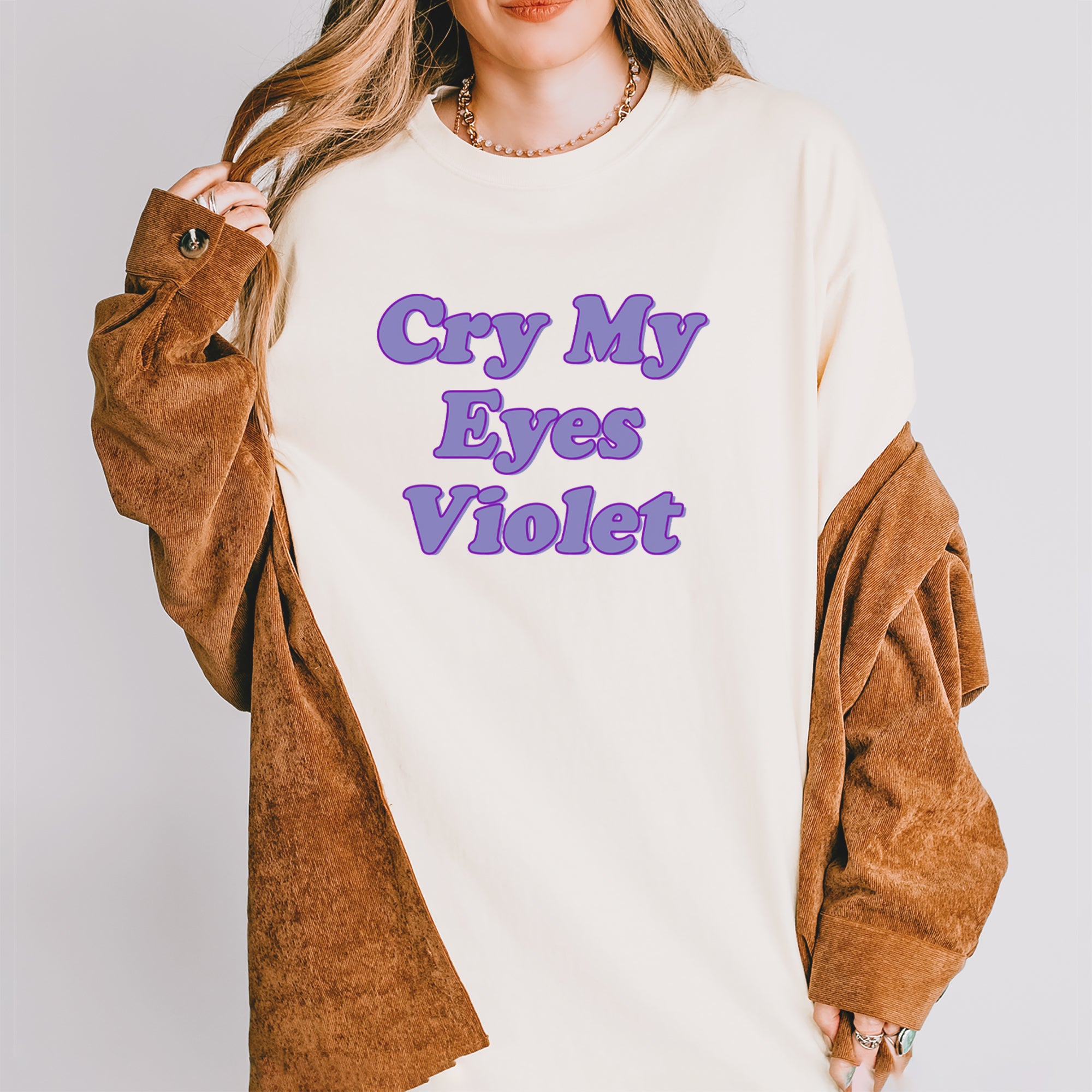 Cry My Eyes Violet Drama Queen Vintage Soft Unisex T-shirt 