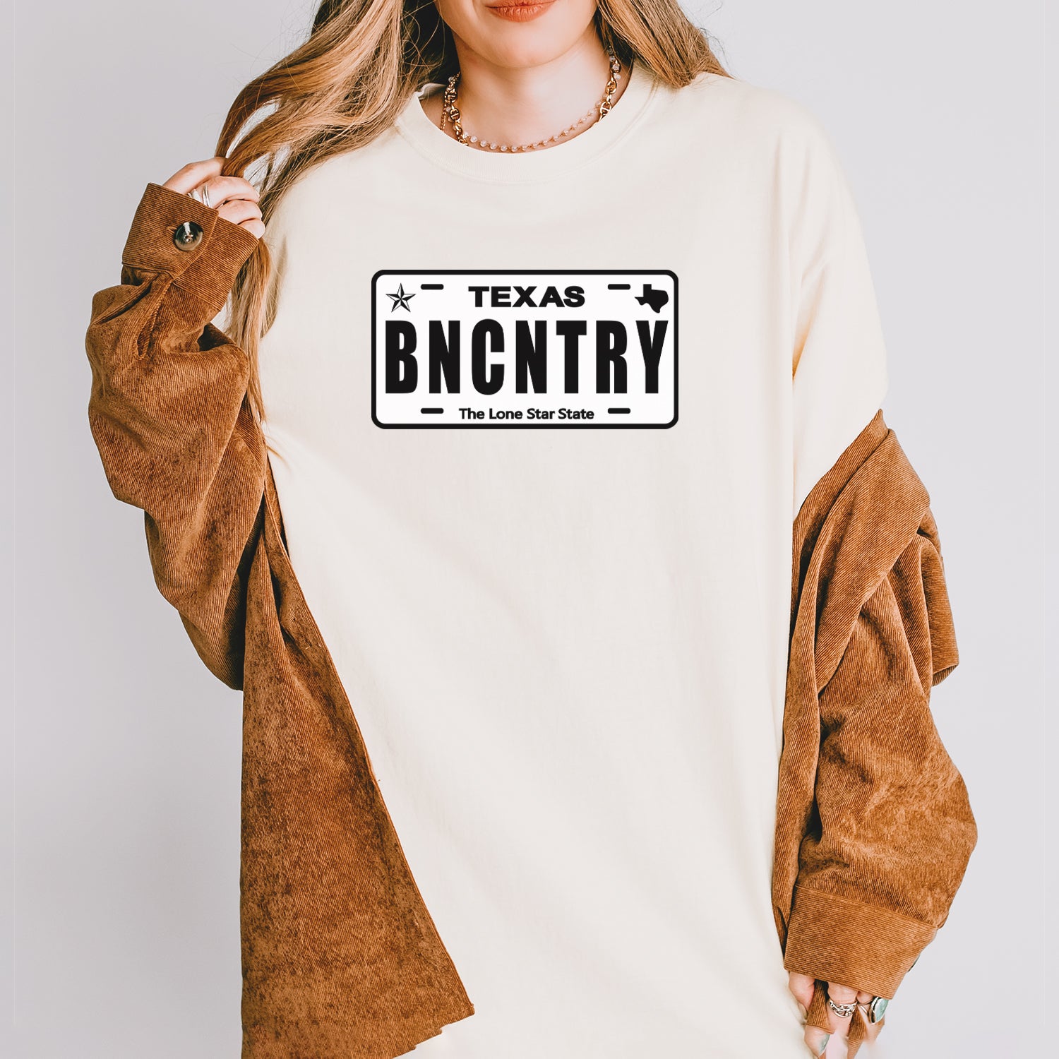 Texas License Plate BNCNTRY Vintage Soft Unisex T-shirt 