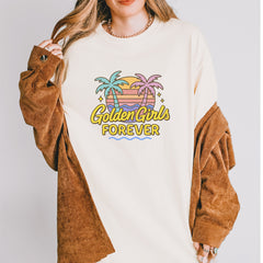Golden Girls Forever Retro Sunset Vintage Soft Unisex T-shirt 