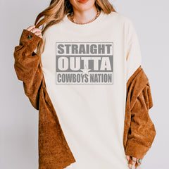 Straight Outta Cowboys Nation   Vintage Soft Unisex T-shirt 