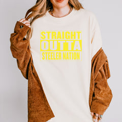 Straight Outta Steeler Nation Football  Vintage Soft Unisex T-shirt 
