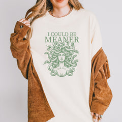 Medusa I Could Be Meaner Vintage Soft Unisex T-shirt 