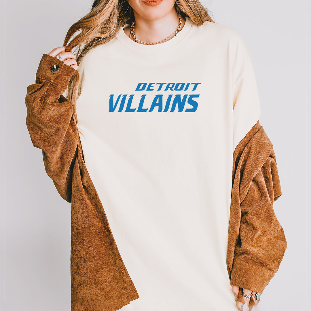Detroit Villains Grit Football Vintage Soft Unisex T-shirt 
