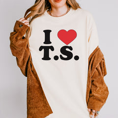 I Heart T.S. Concert Music Lover  Vintage Soft Unisex T-shirt