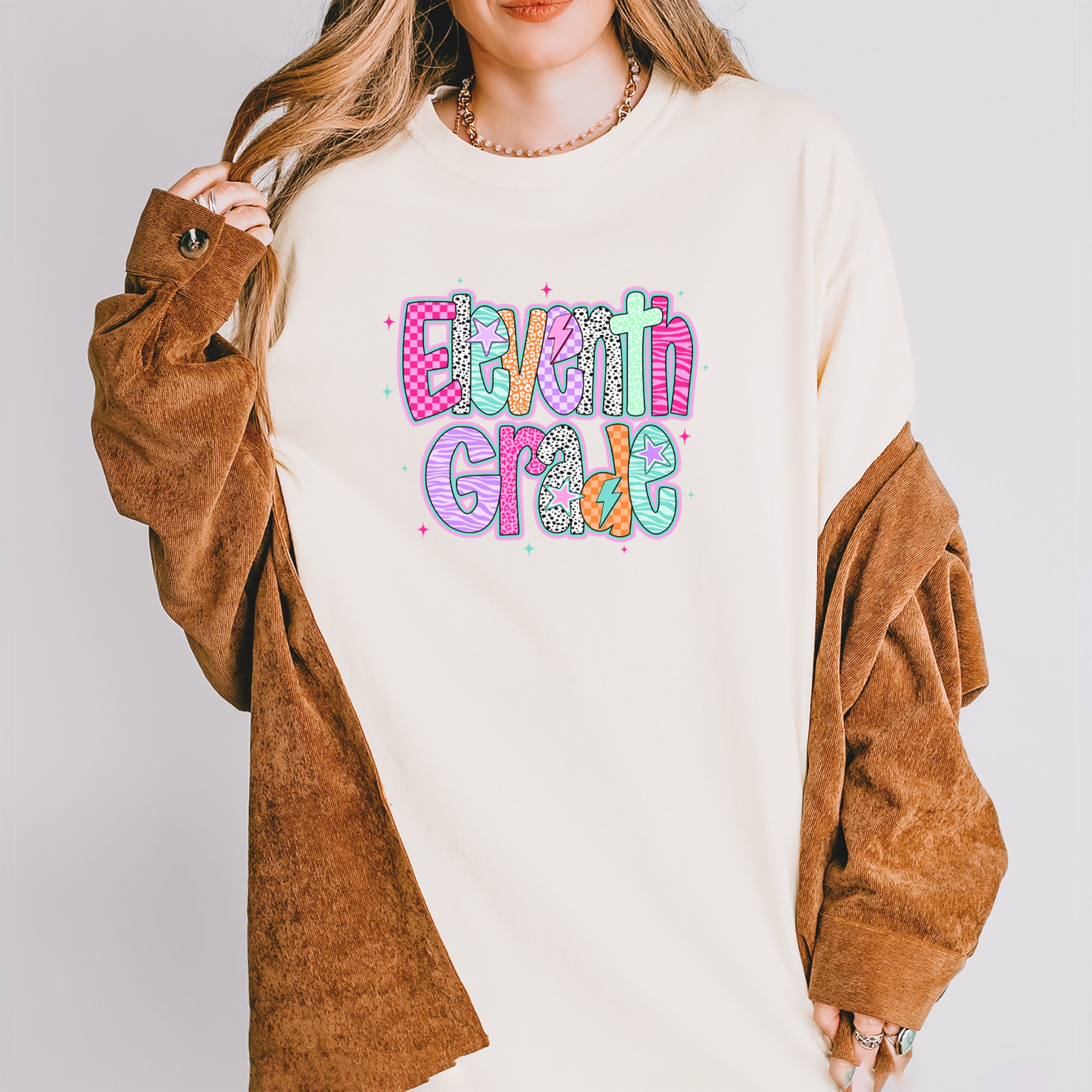 Eleventh Grade Extra Colorful Back to School Vintage Soft Unisex T-shirt 