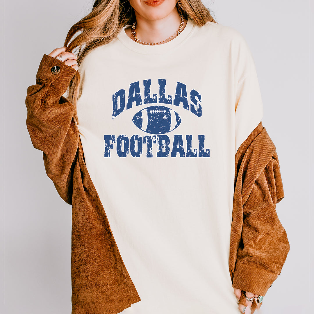 Dallas Distressed Football Vintage Soft Unisex T-shirt 