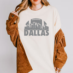 Dallas Texas Skyline Vintage Soft Unisex T-shirt 