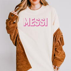 Messi OUTLINE Miami Futbol Vintage Soft Unisex T-shirt 