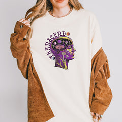 Psychedelic Cosmic Mushroom Head Vintage Soft Unisex T-shirt 