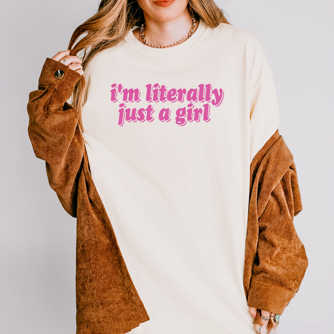 I'm Literally Just A Girl Vintage Soft Unisex T-shirt 