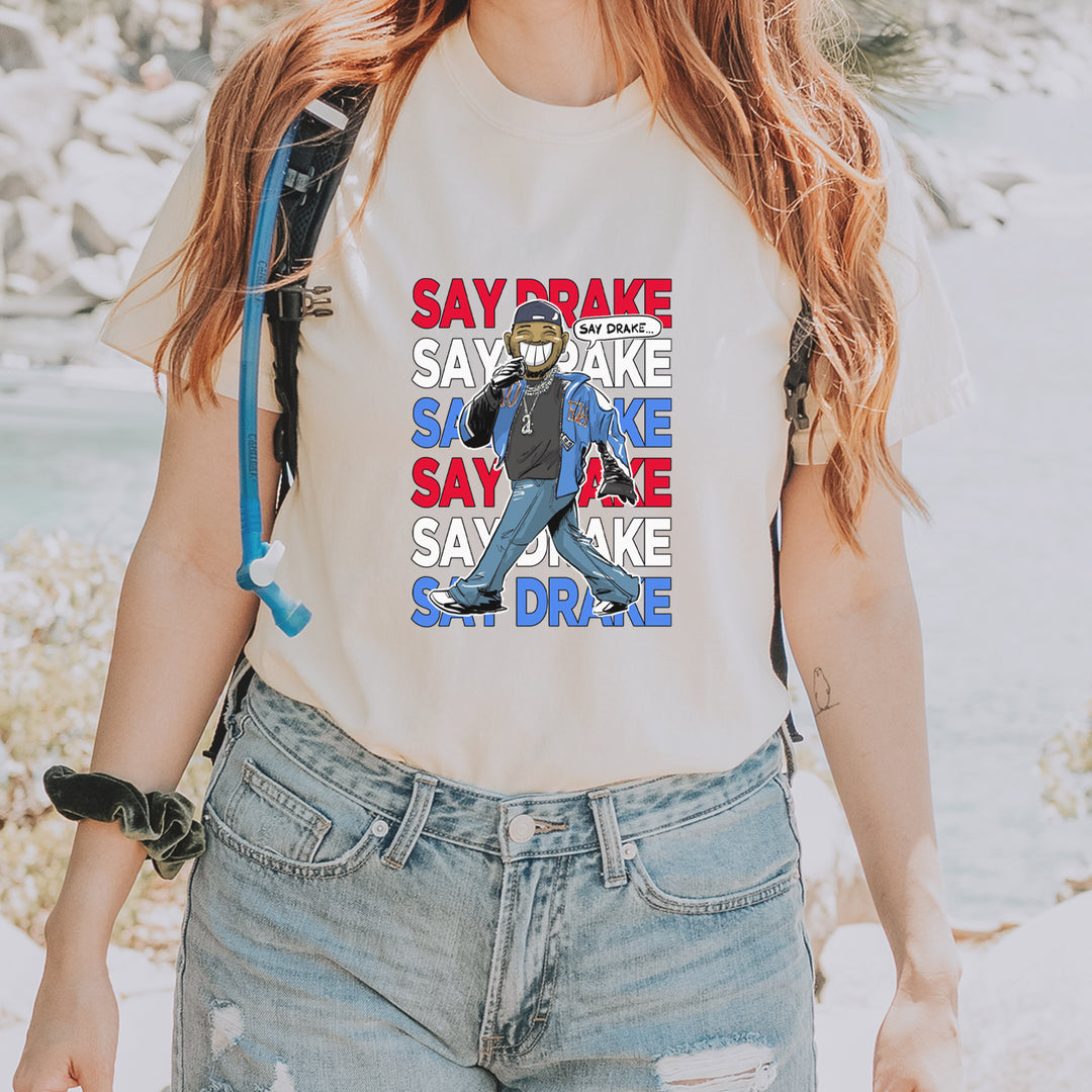 Say Drake Smiling Meme Mustard Vintage Soft Unisex T-shirt 