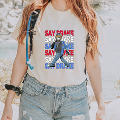 Say Drake Smiling Meme Mustard Vintage Soft Unisex T-shirt 
