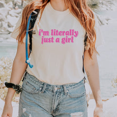 I'm Literally Just A Girl Vintage Soft Unisex T-shirt 