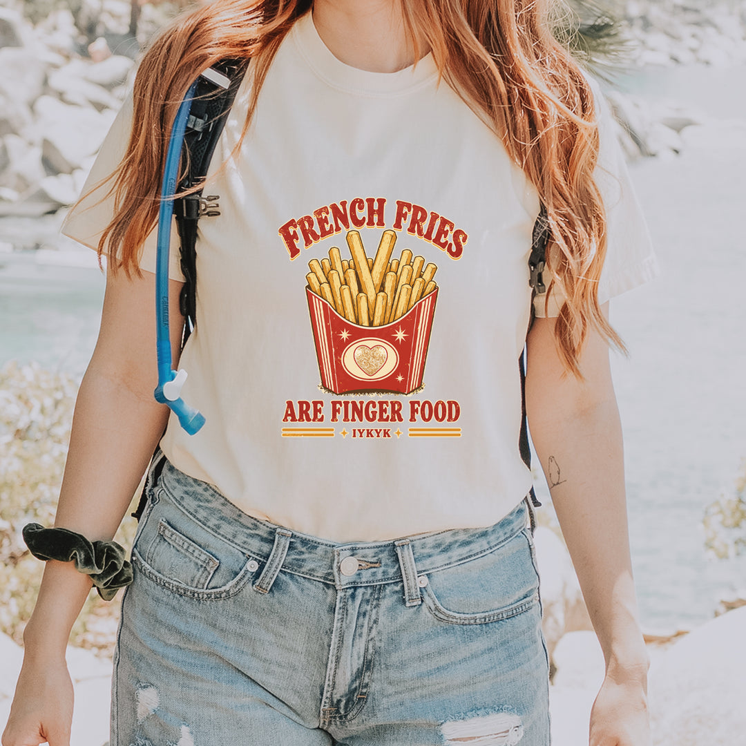 French Fries Are Finger Food IYKYK Vintage Soft Unisex T-shirt 