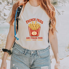 French Fries Are Finger Food IYKYK Vintage Soft Unisex T-shirt 
