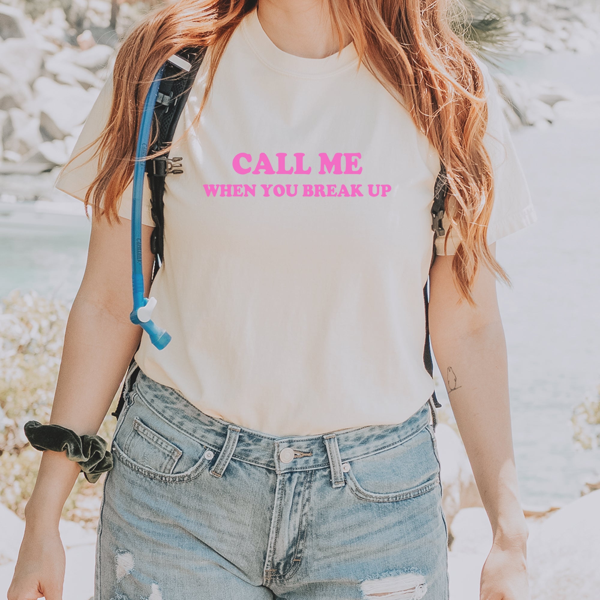 Call ME When You Break Up Vintage Soft Unisex T-shirt 
