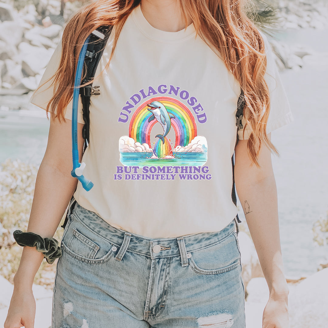 Undiagnosed But Something Is Definitely Wrong Vintage Soft Unisex T-shirt 