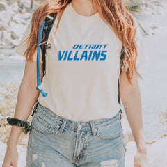 Detroit Villains Grit Football Vintage Soft Unisex T-shirt 