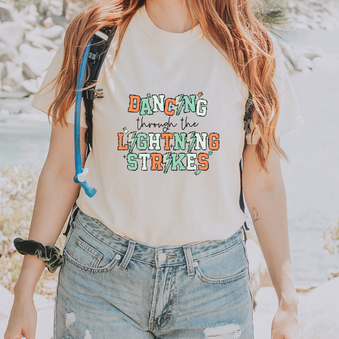 Dancing Through The Lightning Strikes Vintage Soft Unisex T-shirt 