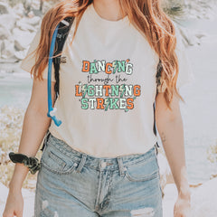 Dancing Through The Lightning Strikes Vintage Soft Unisex T-shirt 