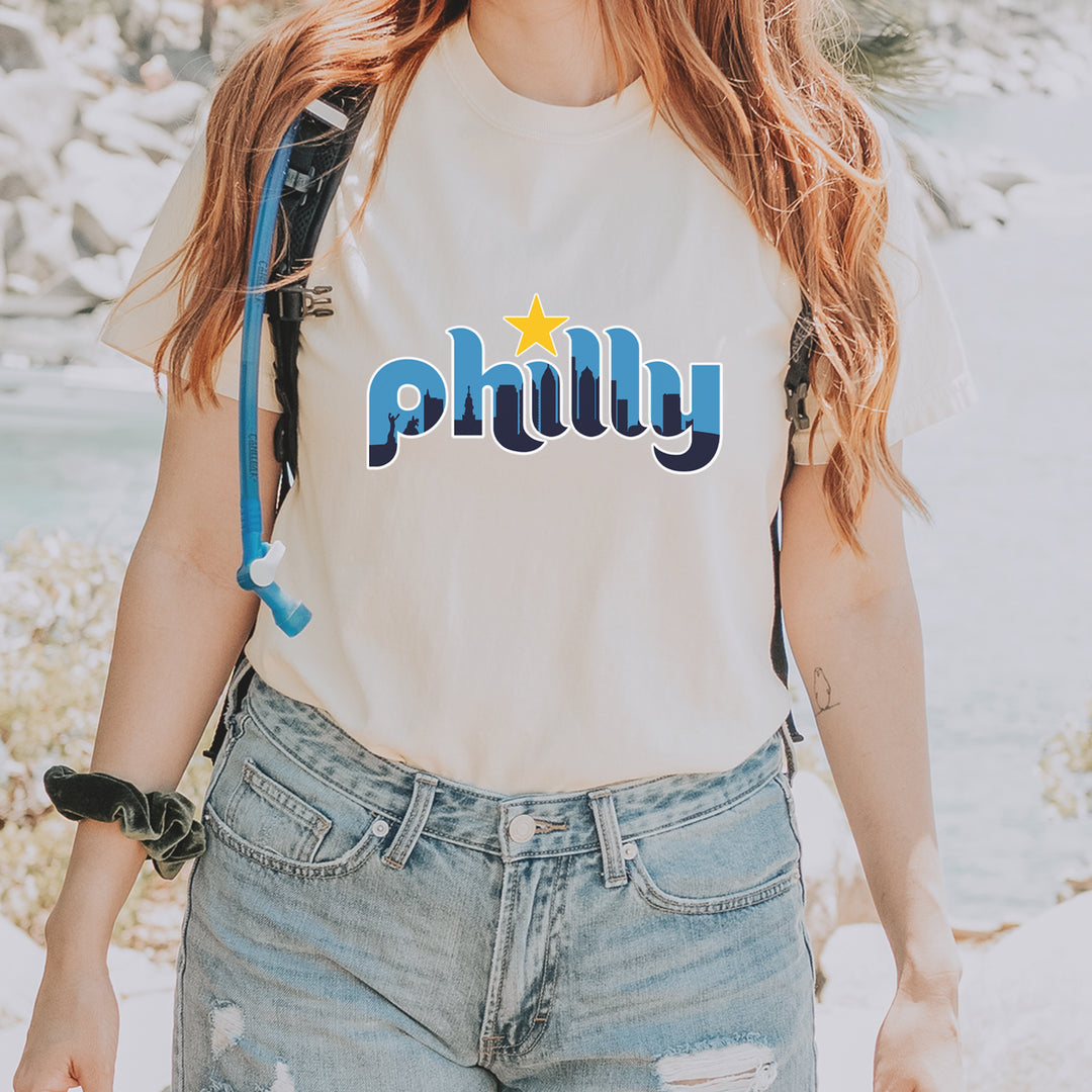 Skyline Philly Philadelphia Vintage Soft Unisex T-shirt 