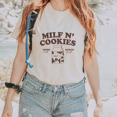 Milf And Cookies graphic on Garment-Dyed Heavyweight Unisex T-Shirt alternate view 18