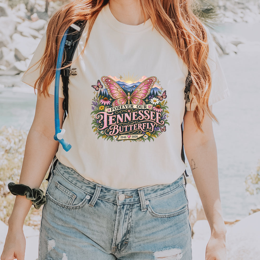 Forever Our Tennessee Butterfly Dolly Vintage Soft Unisex T-shirt 