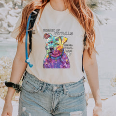 Beware Of Pit Bulls, They Will Steal Your Heart  Vintage Soft Unisex T-shirt 