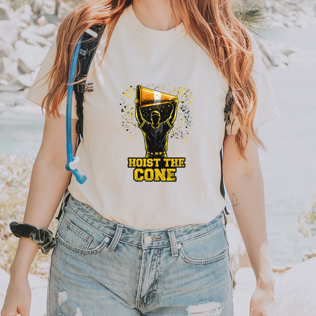 Hoist The Cone Pittsburgh Pride Vintage Soft Unisex T-shirt 