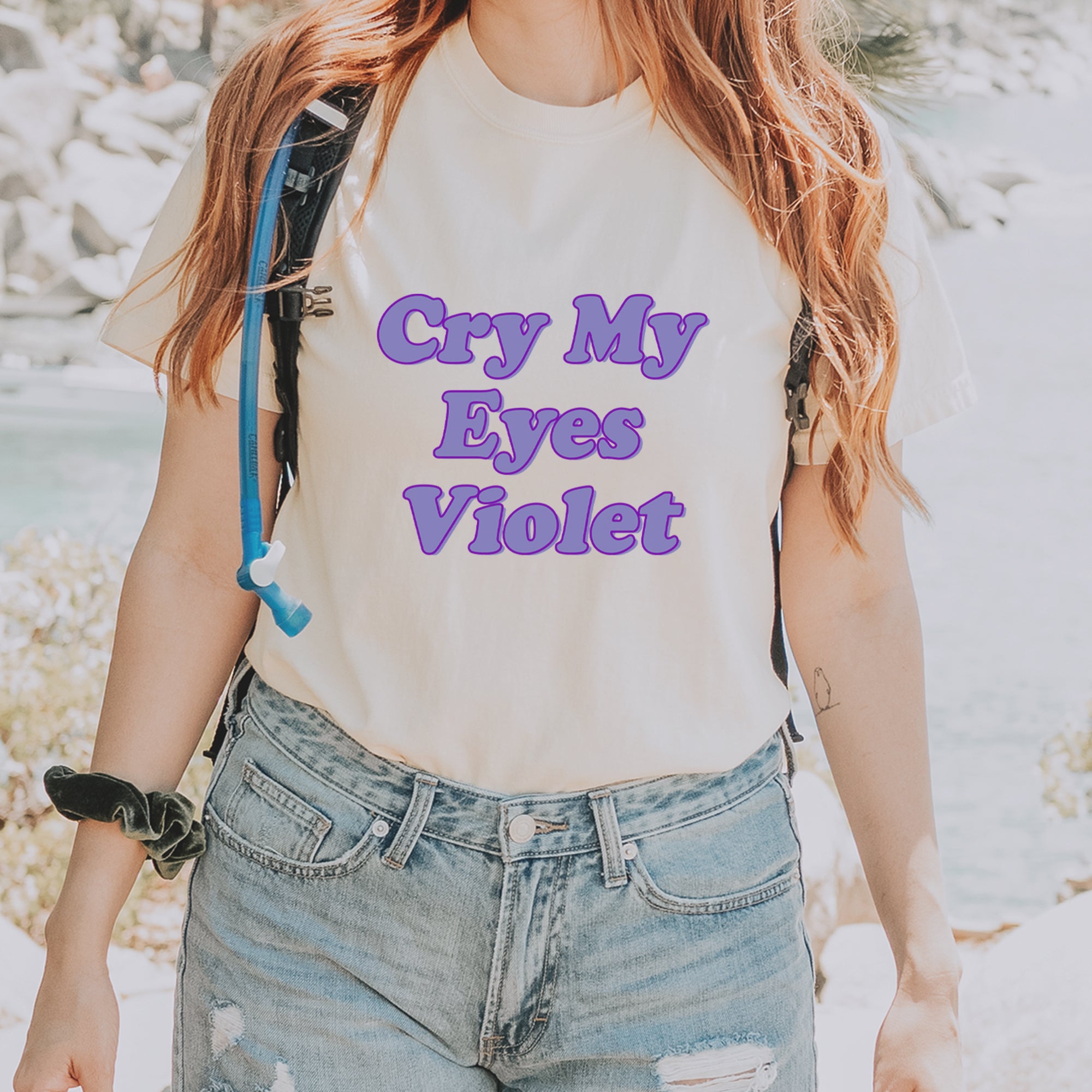 Cry My Eyes Violet Drama Queen Vintage Soft Unisex T-shirt 