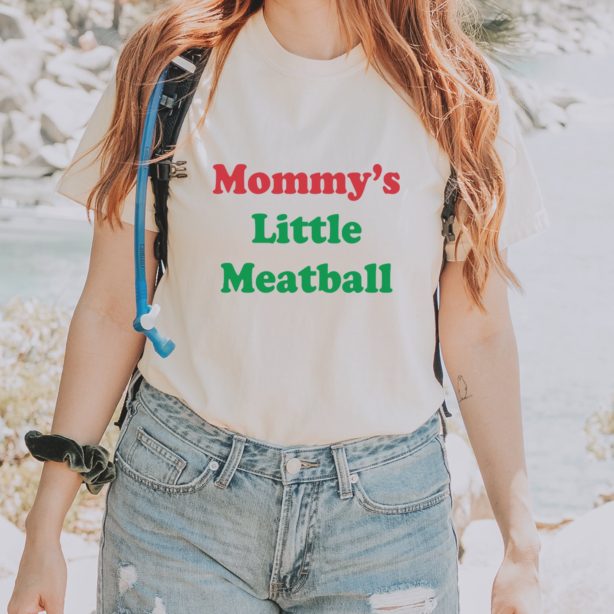 Mommy's Little Meatball Love Island Vintage Soft Unisex T-shirt 