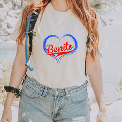 Benito Heart Puerto Rico Vintage Soft Unisex T-shirt 