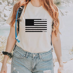 Redacted American Flag Vintage Soft Unisex T-shirt 
