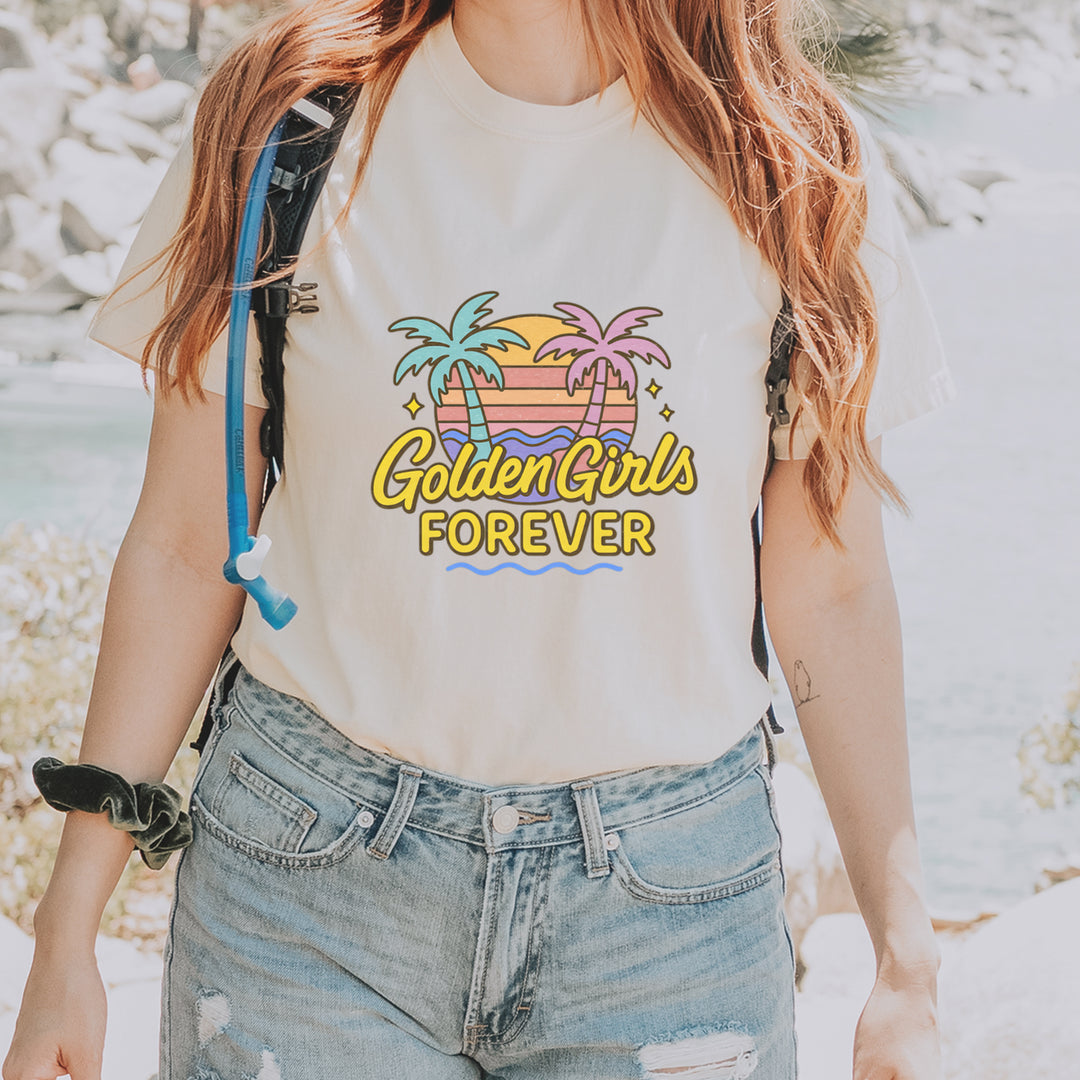 Golden Girls Forever Retro Sunset Vintage Soft Unisex T-shirt 
