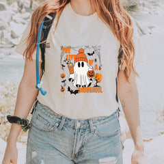Life of a Showghoul Halloween Showgirl Vibes Vintage Soft Unisex T-shirt 