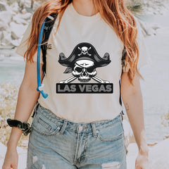 Raider Skull Straight Outta Las Vegas Vintage Soft Unisex T-shirt 