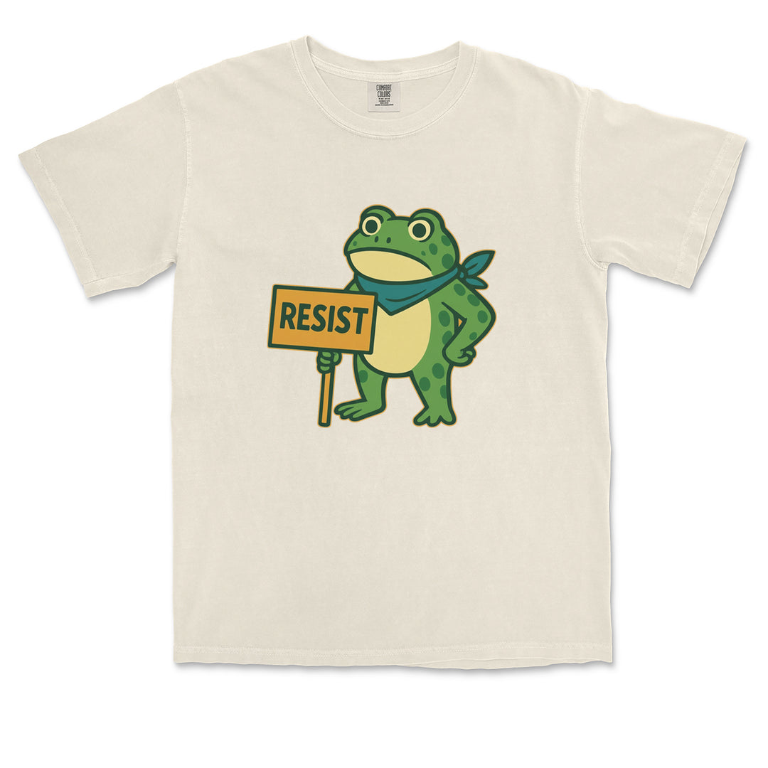 Sign Resist Meme Frog Protest Vintage Soft Unisex T-shirt 