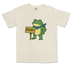 Sign Resist Meme Frog Protest Vintage Soft Unisex T-shirt 