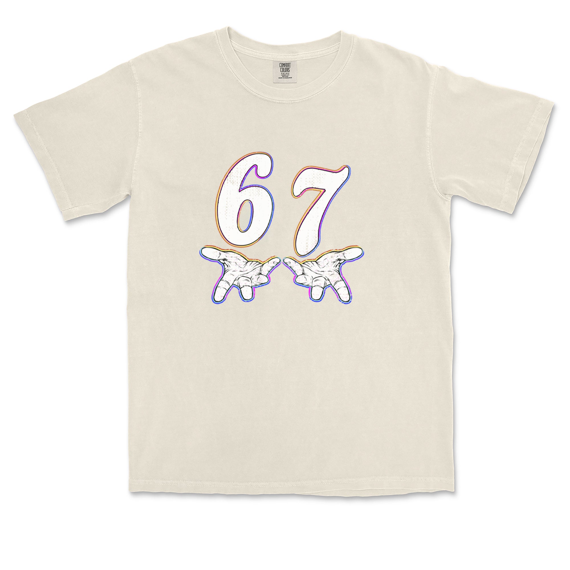 67 Hands Meme Viral Drill Vintage Soft Unisex T-shirt 