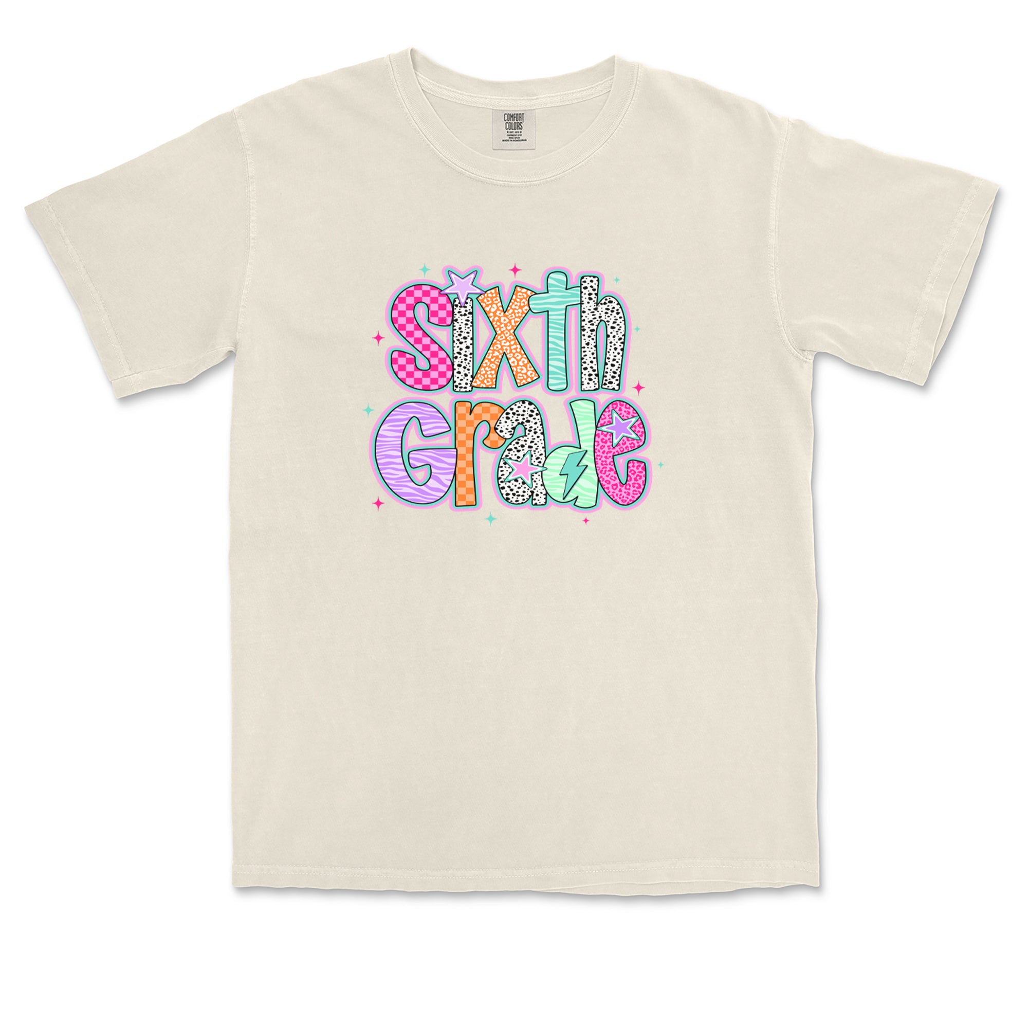 Sixth Grade Colorful Back to School Vintage Soft Unisex T-shirt 