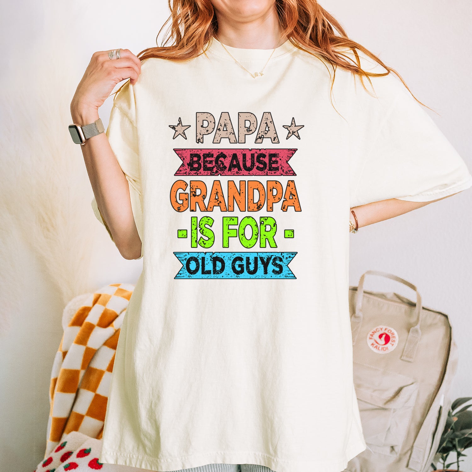 Papa Because Grandpa Is For Old Guys Vintage Soft Unisex T-shirt 