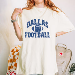 Dallas Distressed Football Vintage Soft Unisex T-shirt 