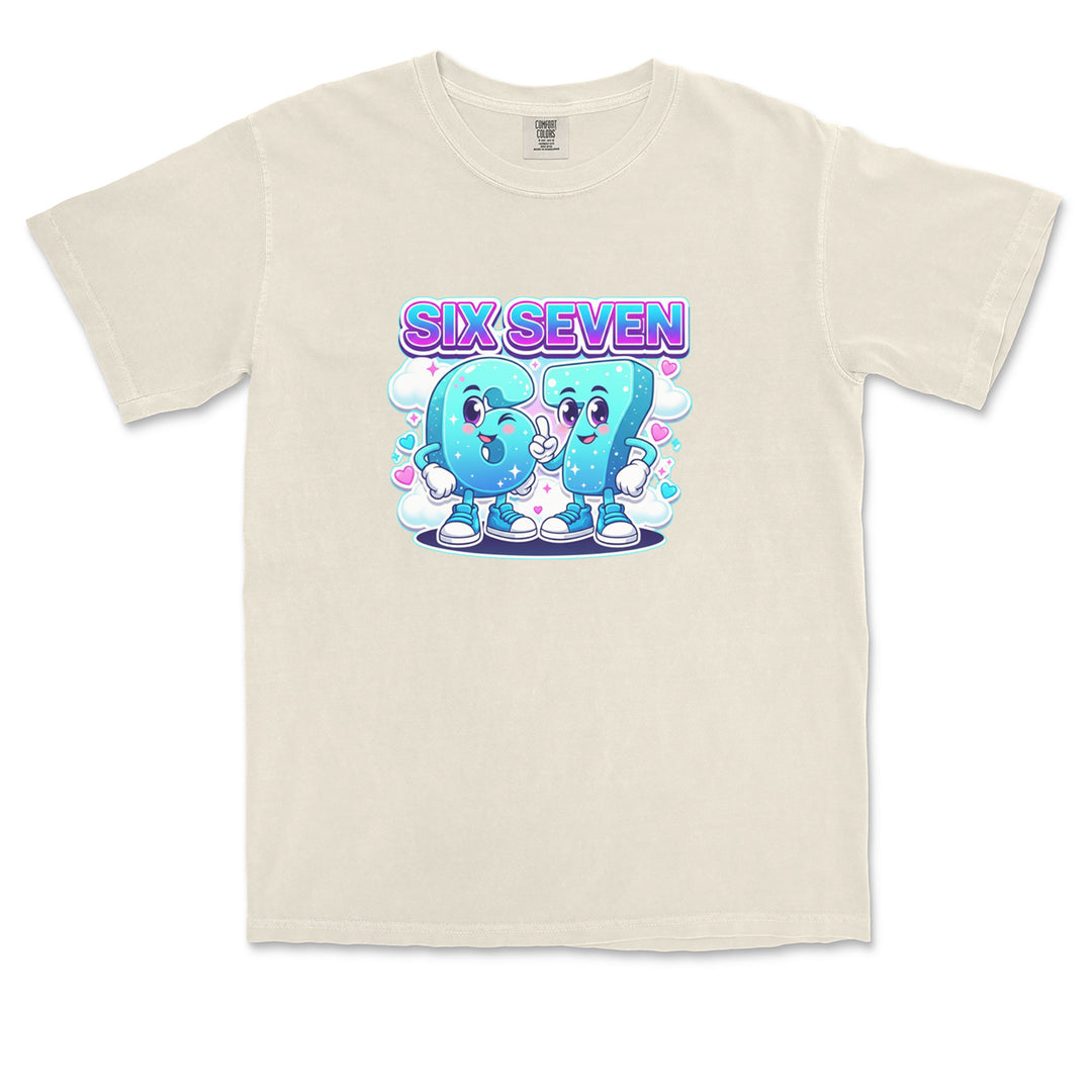67 Six Seven Meme Kawaii Cloud Vintage Soft Unisex T-shirt 