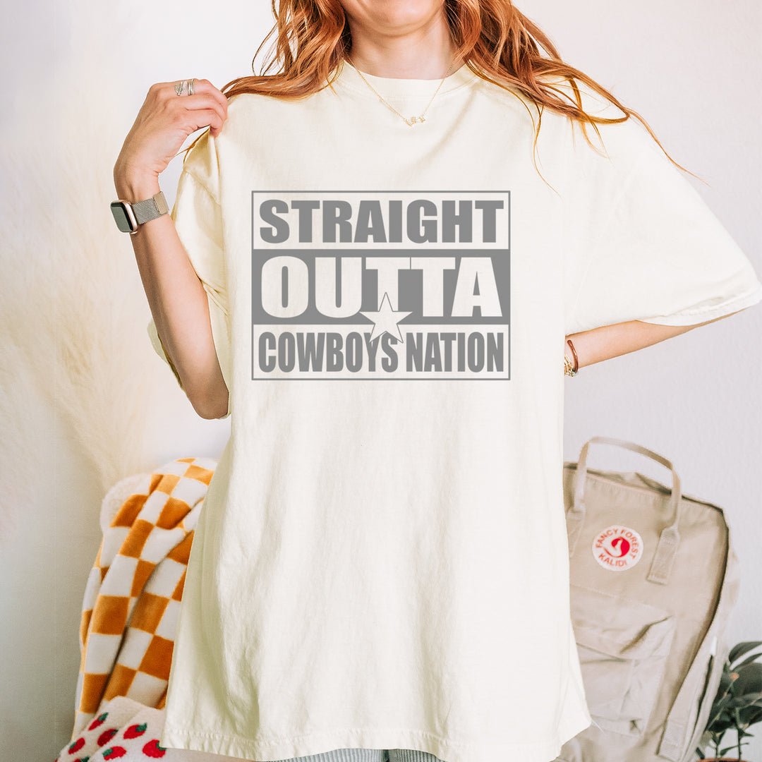 Straight Outta Cowboys Nation   Vintage Soft Unisex T-shirt 