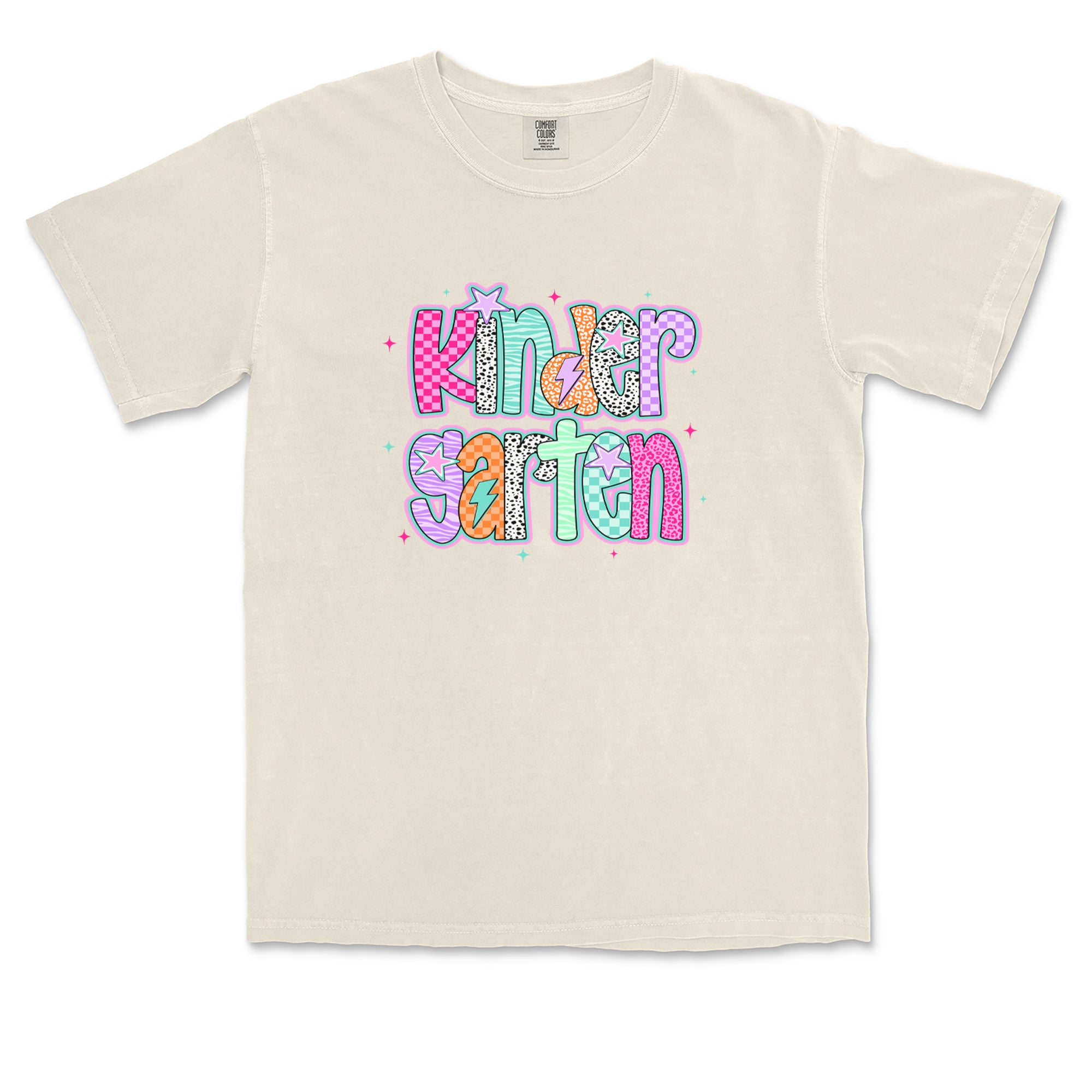 Kindergarten Cutie Colorful Back to School Vintage Soft Unisex T-shirt 