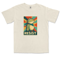Resist Portland Protest Frog Vintage Soft Unisex T-shirt 