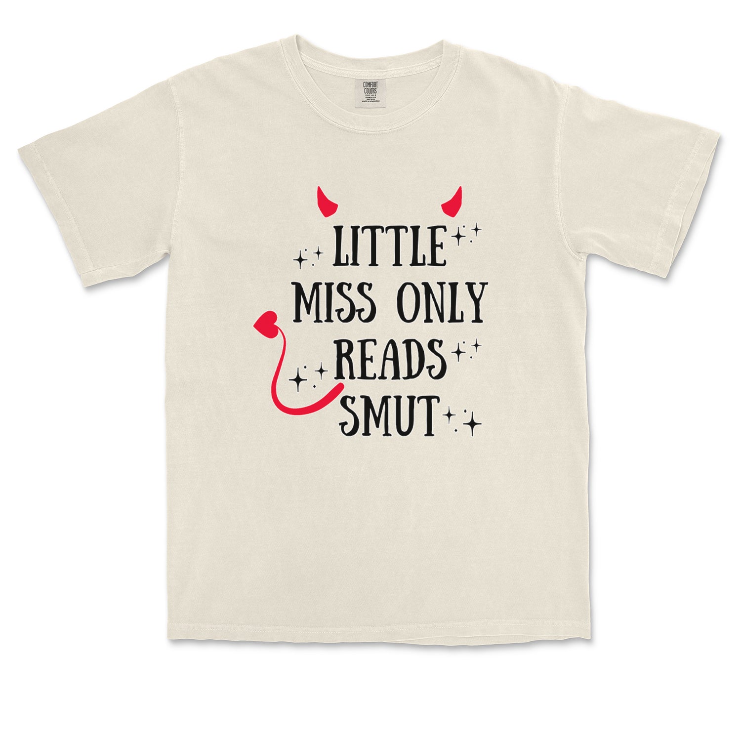 Little Miss Only Reads Smut Devilish Vintage Soft Unisex T-shirt 