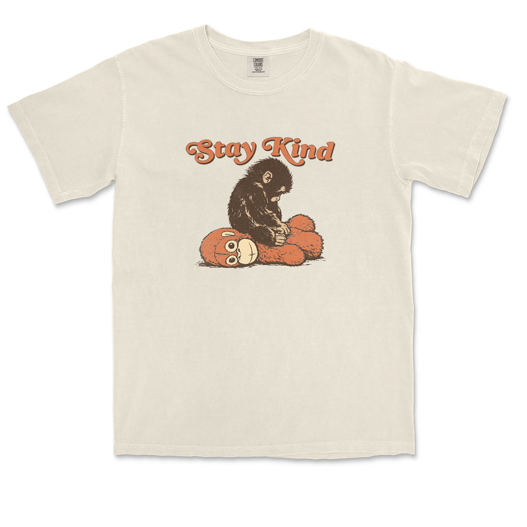Punch Stay Kind Macaque Vintage Soft Unisex T-shirt 