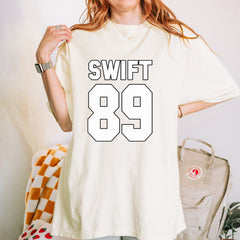 Swift 89 Birth Year Music Fan Era Poets Department Lover Vintage Soft Unisex T-shirt 