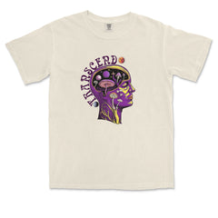 Psychedelic Cosmic Mushroom Head Vintage Soft Unisex T-shirt 